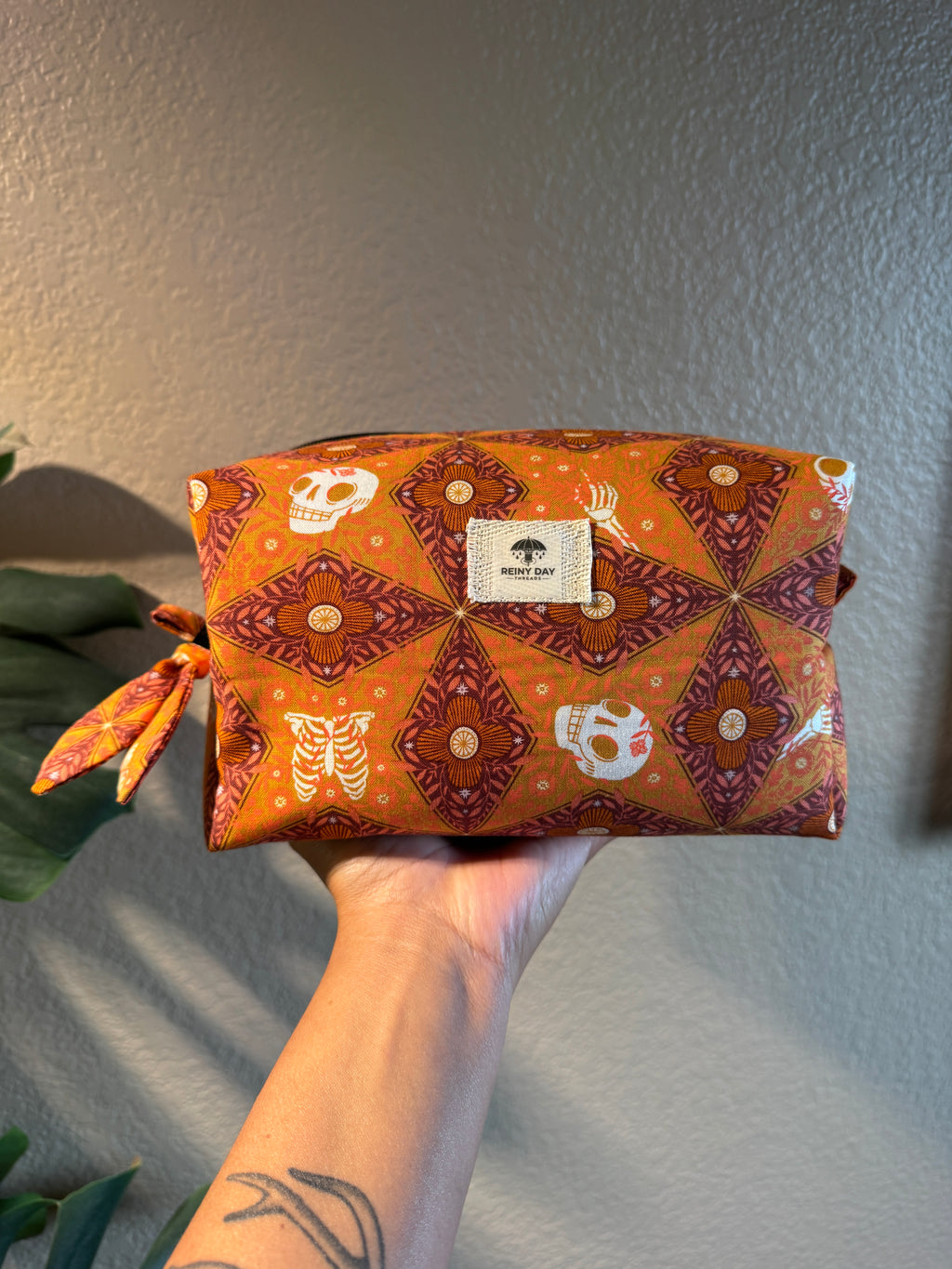 More Than Bones Boxy Makeup Bag