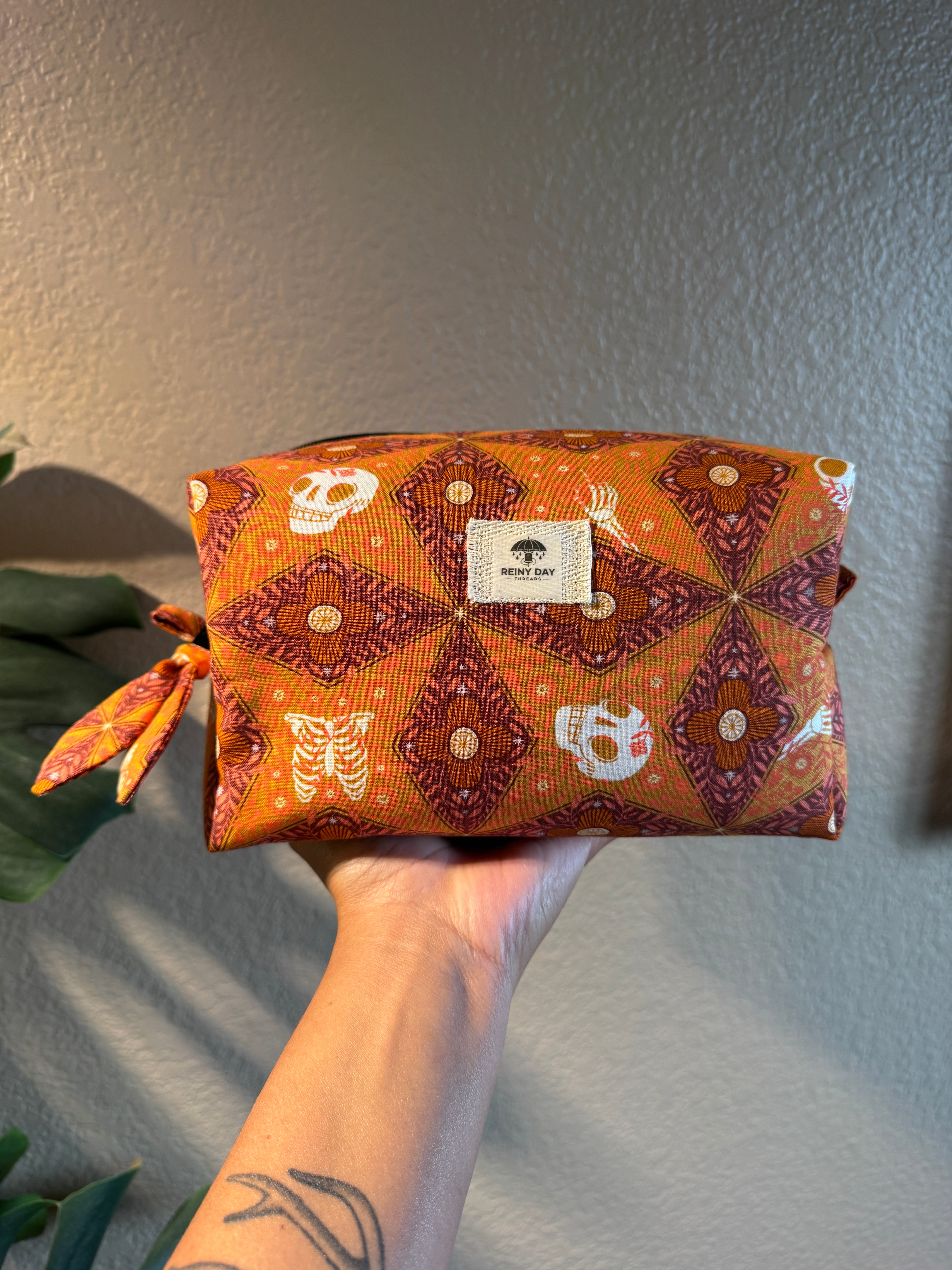 More Than Bones Boxy Makeup Bag